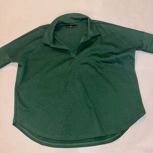 Collared Green Blouse